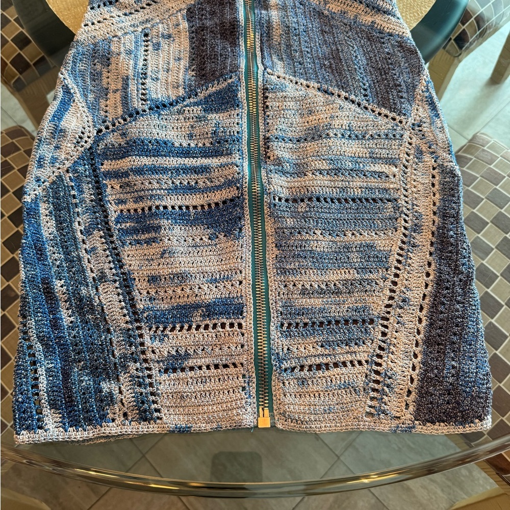 Rag & Bone Shades of Blue Knit Skirt - Picture 3 of 3